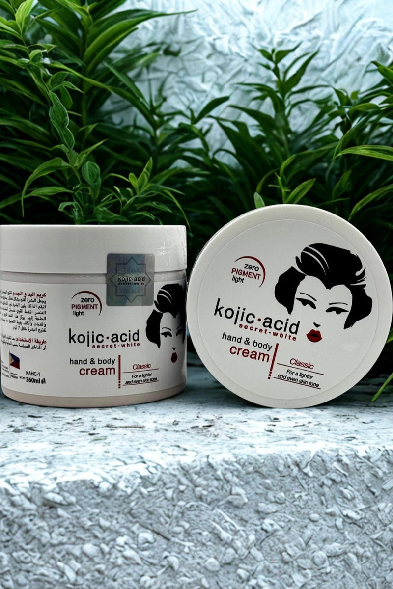 Secret White kojic Acid Skin Lightening Hand And Body Cream 360 ML - Image 1
