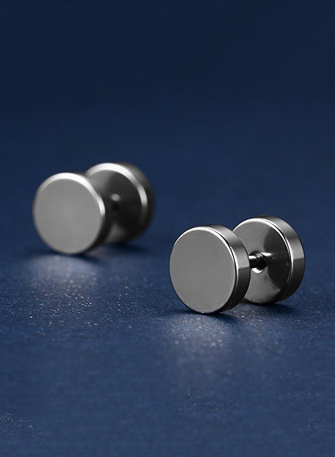 CYTHERIA Hombre Titanium Dumbbell Stud Earring - Image 2