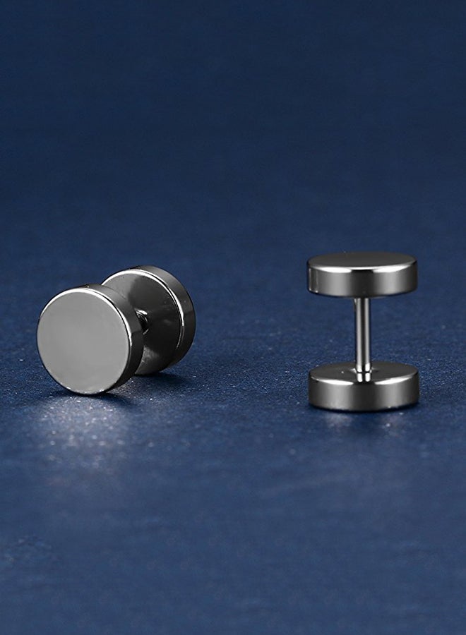 CYTHERIA Hombre Titanium Dumbbell Stud Earring - Image 3