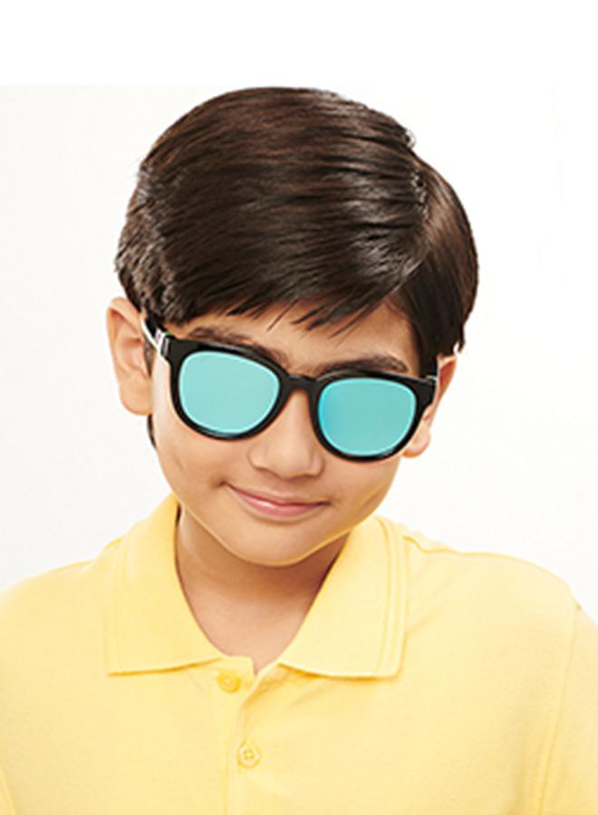 نظارة شمسية مستديرة بإطار كامل للأطفال من ، حماية % من الأشعة فوق البنفسجية للأولاد والبنات - سنة