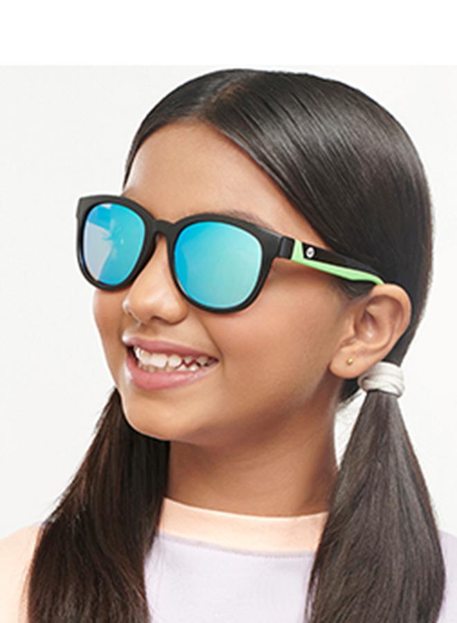 نظارة شمسية مستديرة بإطار كامل للأطفال من ، حماية % من الأشعة فوق البنفسجية للأولاد والبنات - سنة