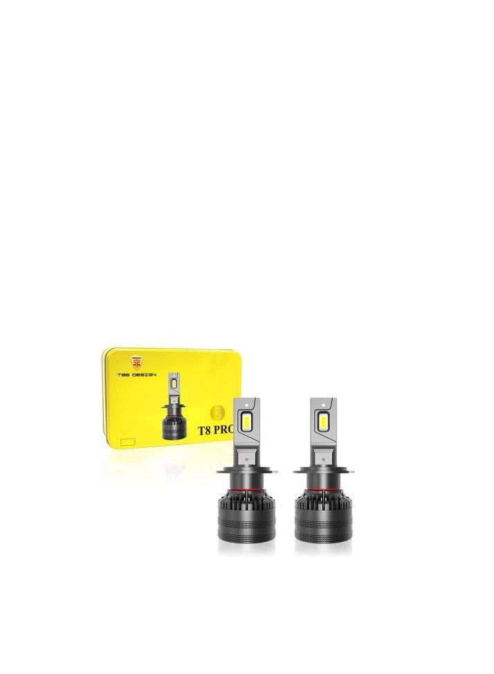 طقم مصابيح أمامية LED T8PRO للسيارة H8 5500K - Image 5
