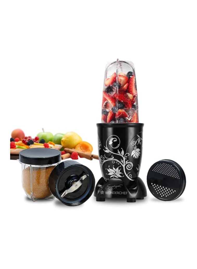 Wonderchef Nutri-blend Mixer, Grinder & Blender | Powerful 400W 22000 RPM motor | Stainless steel Blades | 2 unbreakable jars  - Image 1