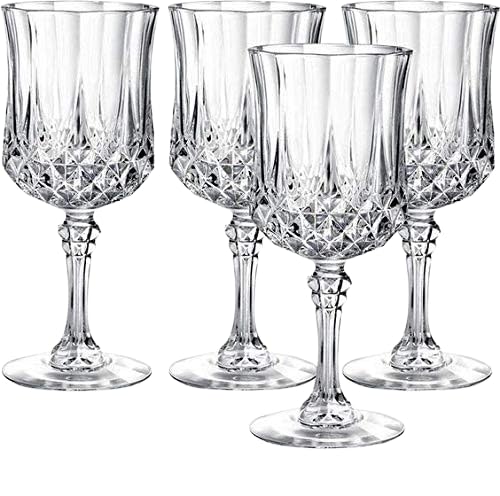 Shopvibe Brandy Cocktail Glasses Diamond Crystal Win Great for Spirits Drinks Bourbon Wine Europeun Elegant Wine 6 pc Set - Image 1