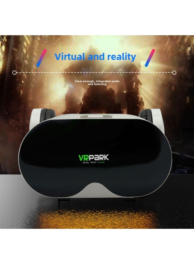 VRPARK Glasses VR All-in-One Bluetooth Headset HD Movie Headset BOX VR Glasses-Color:J70 Space White + Y1 Black - Image 5