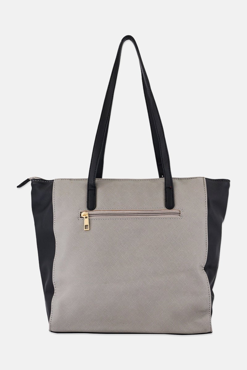 Lavie حقيبة توت بشعار العلامة التجارية للنساء، رمادي - Image 2