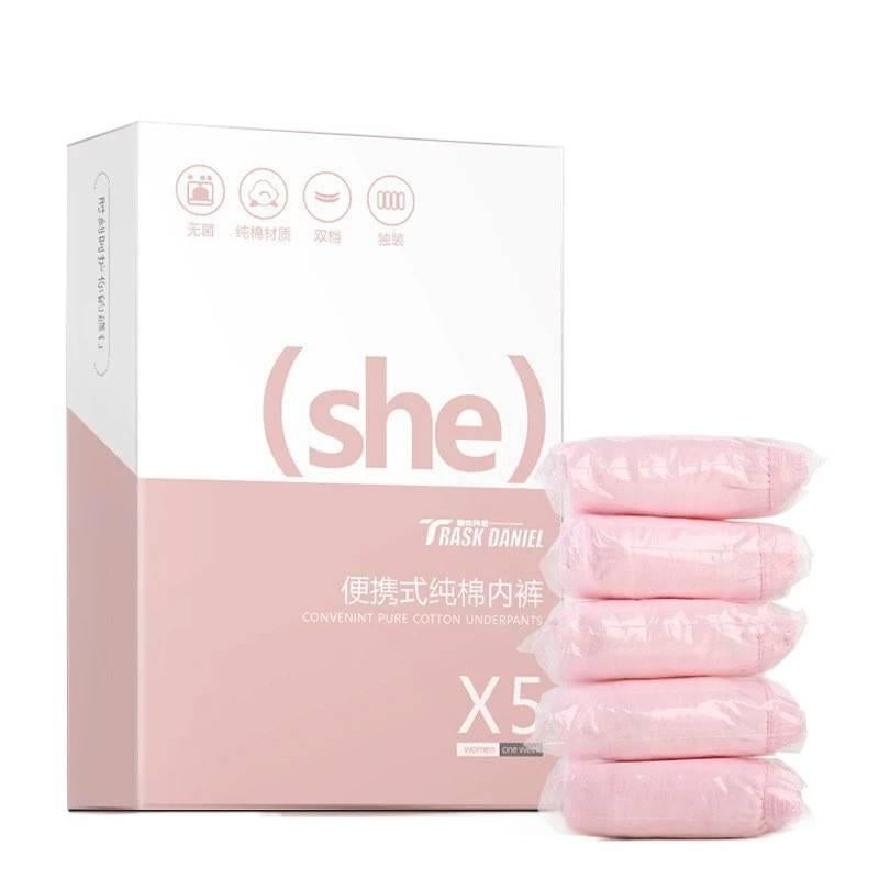 Disposable Underwear Women Business Trip High Waist Hotel Individually Wrapped Maternity No wash Postpartum Recovery Sterile Travel Cotton Size - Image 1