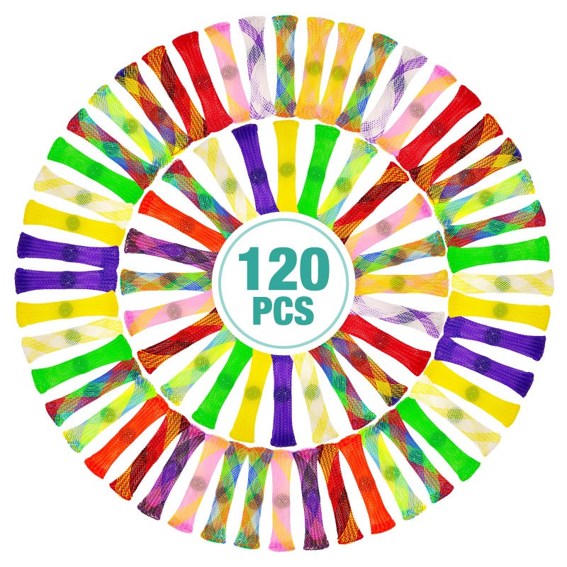 YUQILIN 120 PCS Fidget Toys Marble Mesh Fidget Toys Bulk, Stress Relief Sensory Colorful Fidget Toy Set for Adults with ADHD ADD OCD Autism for Anti-Anxiety Enhance Focus - Image 1