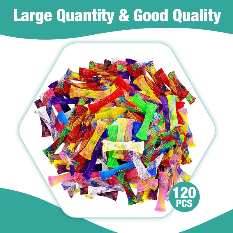 YUQILIN 120 PCS Fidget Toys Marble Mesh Fidget Toys Bulk, Stress Relief Sensory Colorful Fidget Toy Set for Adults with ADHD ADD OCD Autism for Anti-Anxiety Enhance Focus - Image 4