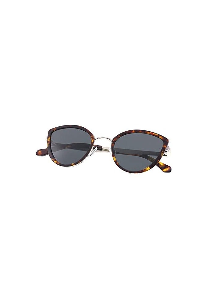 RADAR Teens Demi Brown Cat Eye Metal Polarized Sunglasses - Image 3