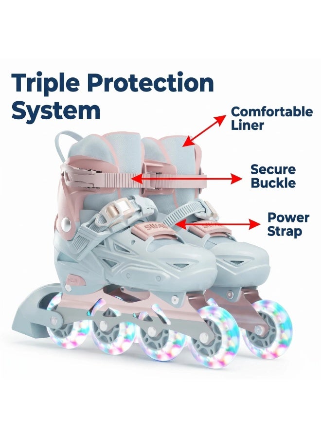 sway Roller Skate Shoes for Kids Adjustable Inline skates for Boys and Girls Beginners - Image 3