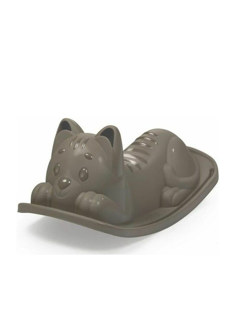 Smoby Cat Rocking - Outdoor Game for Children from 18 Months - Ergonomic Seat - Grey - Image 2