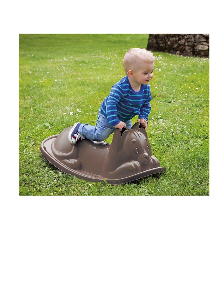 Smoby Cat Rocking - Outdoor Game for Children from 18 Months - Ergonomic Seat - Grey - Image 3