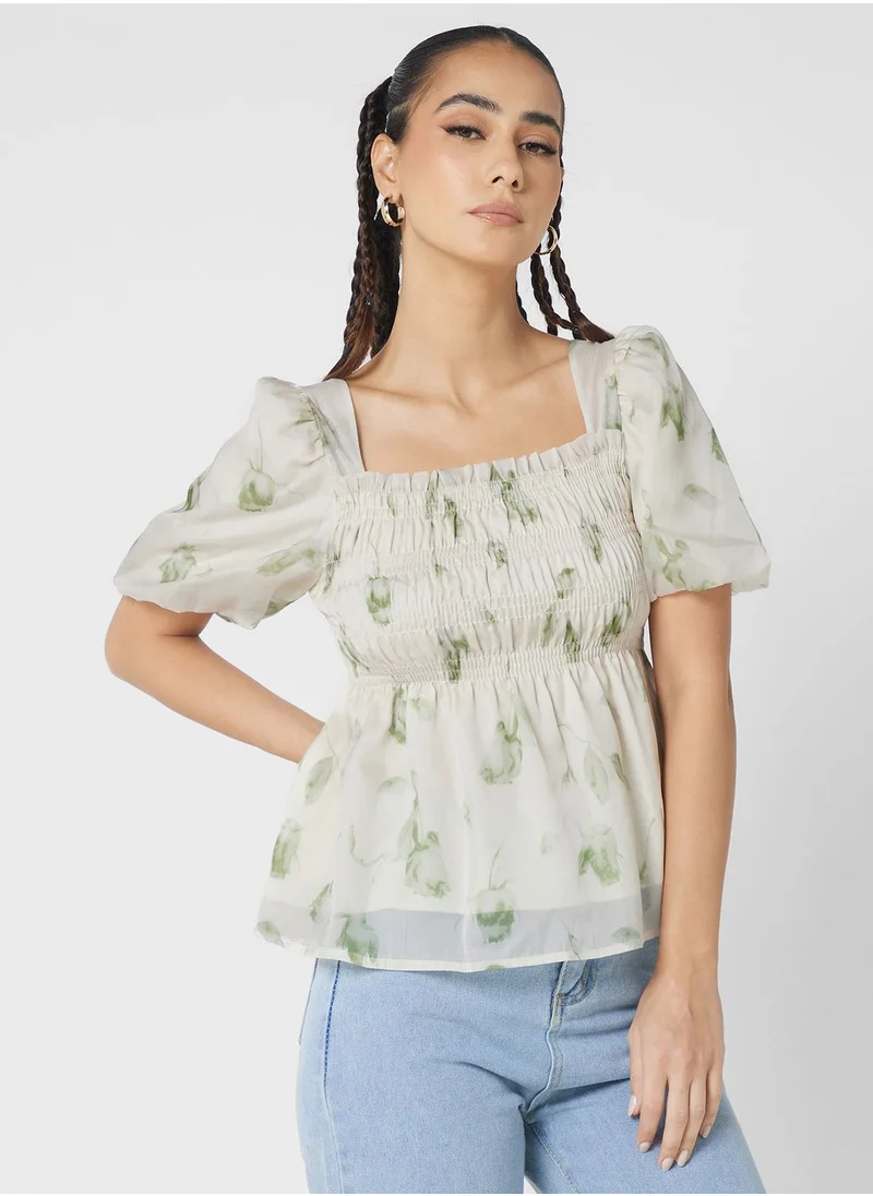 Ginger Puff Sleeve Top