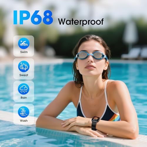 Kummel Pedometer Watch No APP/Phone Required, Waterproof Fitness Tracker Watch with Heart Rate Monitor, Large Screen with Pedometer, Sleep Tracking, Calories & Step Counter, Smart Watches for Women Men - Image 5