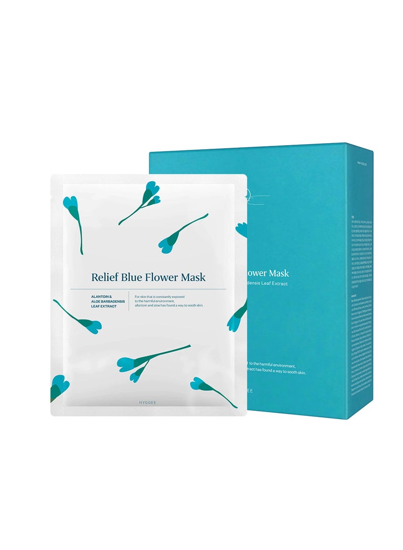 Hyggee Relief Blue Flower Mask for All Skin Types 1un - Image 1