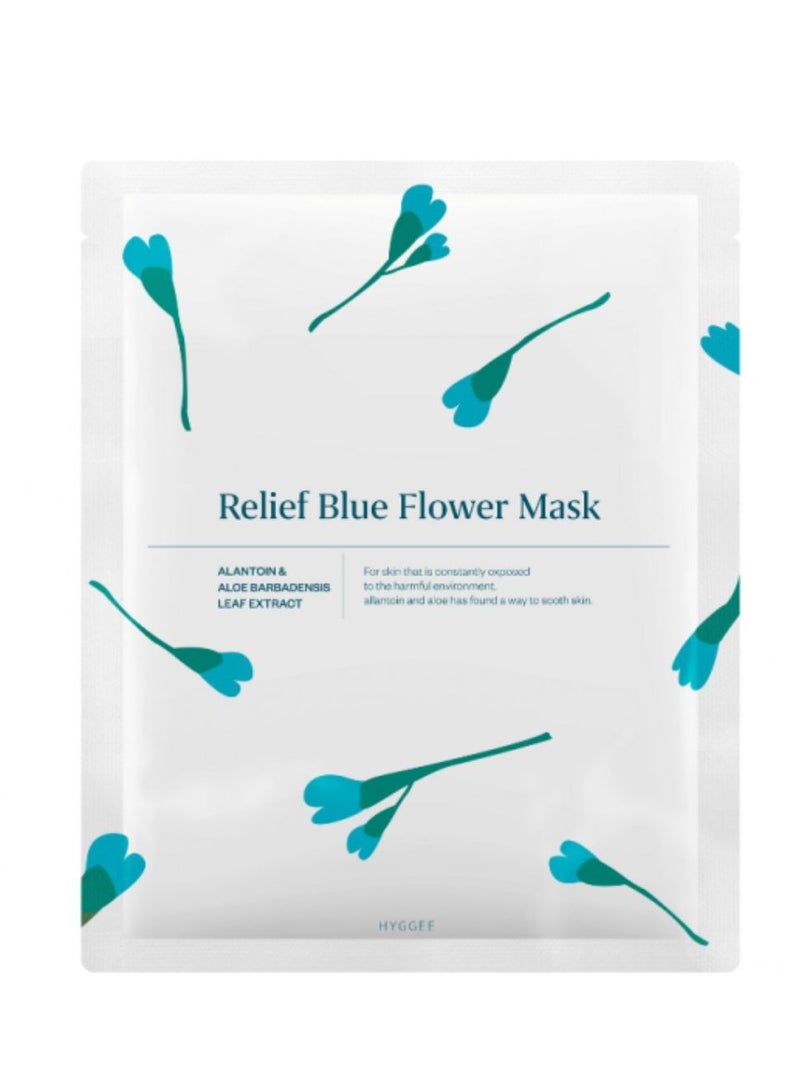 Hyggee Relief Blue Flower Mask for All Skin Types 1un - Image 2