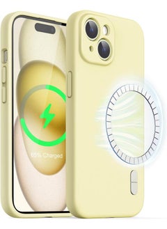 Magnetic Silicone Case For Iphone 15 Plus 6.7 Inch Compatible With Magsafe Phone Cover With Camera Lens Full Protection Yellow - pzsku/Z65CE4D8B74CF4B847A5CZ/45/_/1727245689/961ed218-7f58-4895-afe9-d3bf572bc2b2