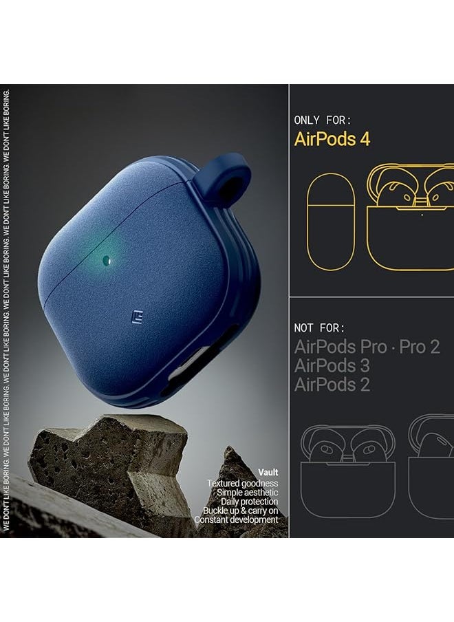 Caseology - Vault For Airpods 4 Case Cover 2024 With Carabiner Navy Blue - Image 1