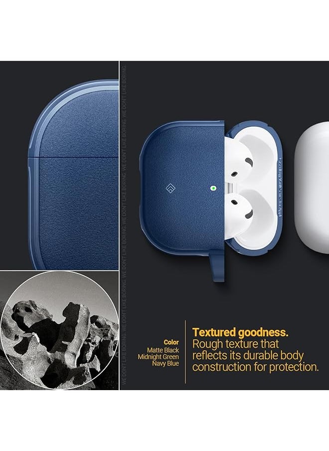 Caseology - Vault For Airpods 4 Case Cover 2024 With Carabiner Navy Blue - Image 1