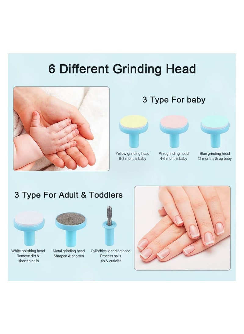 Generic Electric Baby Nail Trimmer – Safe, No-Sharp Claws, 6-in-1 Manicure Kit for Toes and Fingers, Gentle Nail File and Cutter Set  - Image 2