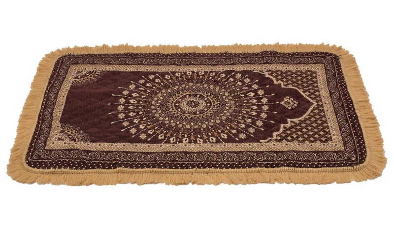 RRC Velvet Pooja Asan Mat 2.3X3.75(Feet) 72X115(CM) 28X45(Inches) Home Decore Asan for Your Living Room & Drawing Room,Hall Pack of 1 Velvet Carpet - Image 5