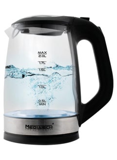 Electric Glass Kettle, 2200 Watt, Auto Shut-Off & Removable Mesh Filter , Water-Level Indicator, 2 L MT-K101 Silver/Black/Clear - pzsku/Z65CE6D3ADA86B0FEA1D4Z/45/_/1739921745/dd8ff94b-c666-4fd2-ae75-885311f4df1d