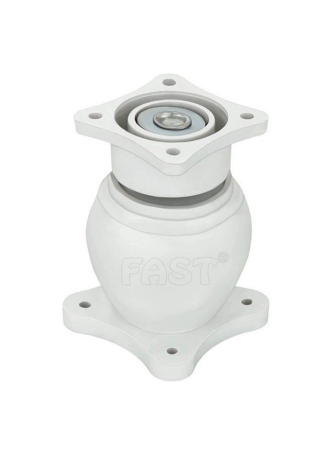 FAST FAST DM02P Heavy Wall Mounted Magnetic Door Stopper Catcher Size No.5 for Main Door, Bed Room Door, and All Other Type Doors (White)  - Image 2