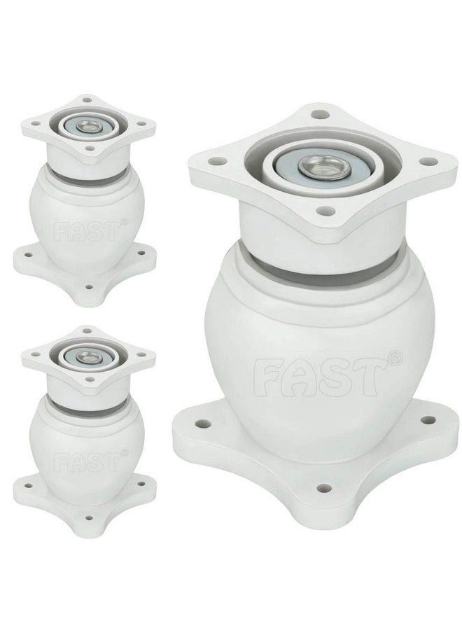 FAST FAST DM02P Heavy Wall Mounted Magnetic Door Stopper Catcher Size No.5 for Main Door, Bed Room Door, and All Other Type Doors (White)  - Image 1