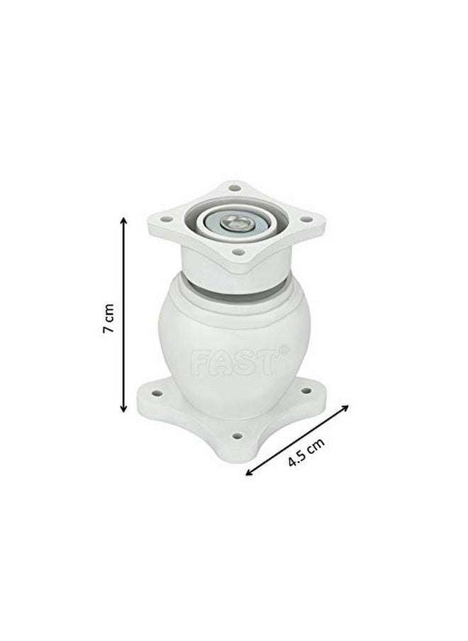 FAST FAST DM02P Heavy Wall Mounted Magnetic Door Stopper Catcher Size No.5 for Main Door, Bed Room Door, and All Other Type Doors (White)  - Image 3
