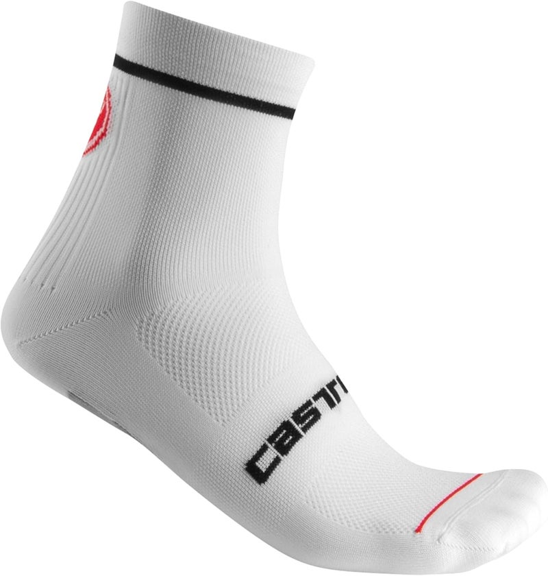 Castelli Men’s Entrata 9 Sock, Performance Cycling Apparel Sock, Moisture Wicking with Midfoot Support Band for Road Biking - Image 1