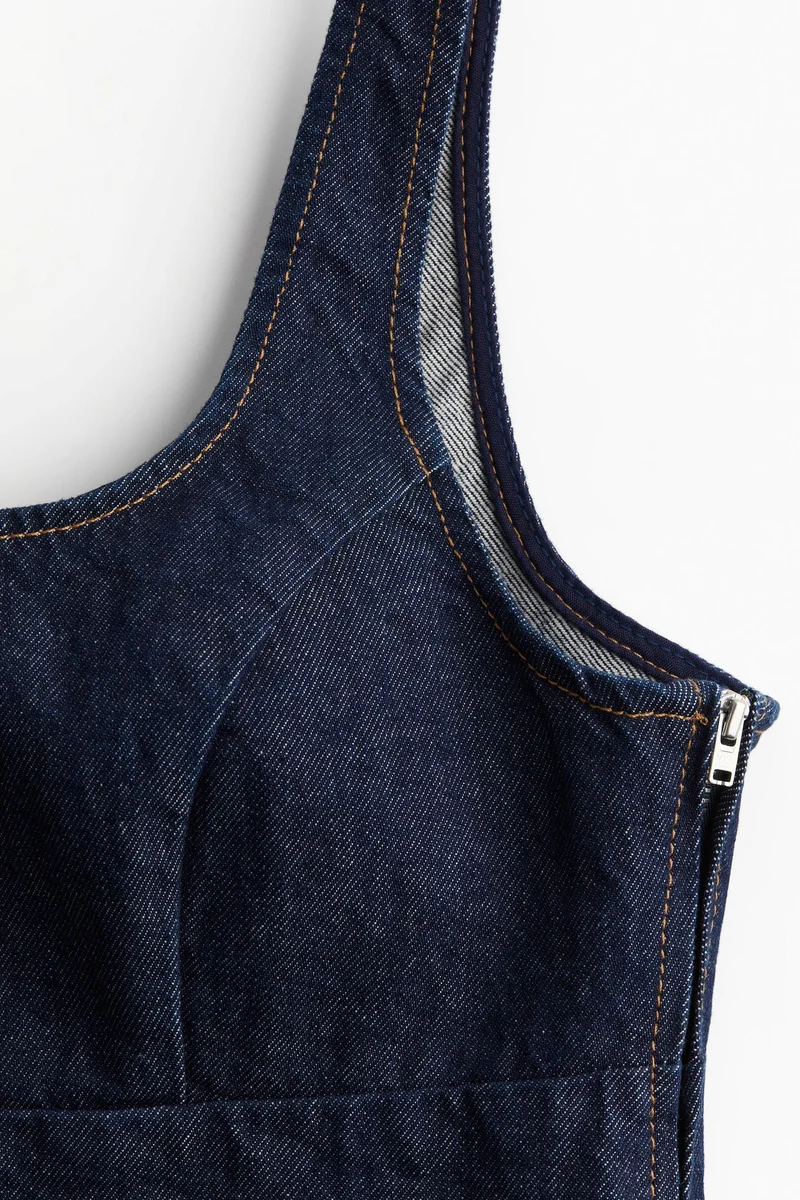 H&M Denim pinafore dress