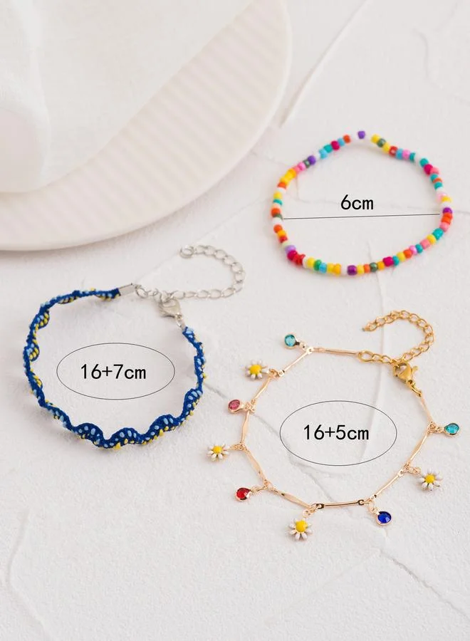Take Two Pack of 3 - Beaded and Charm Bracelets