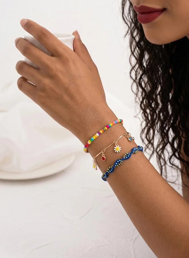 Take Two Pack of 3 - Beaded and Charm Bracelets