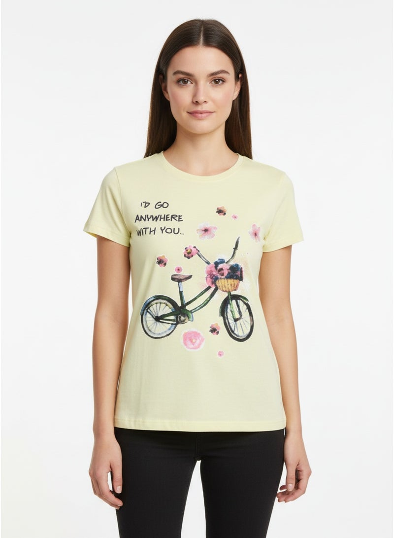 general T-SHIRT LADIES BODICE AOP S/S SV-LTS-38 - Image 2