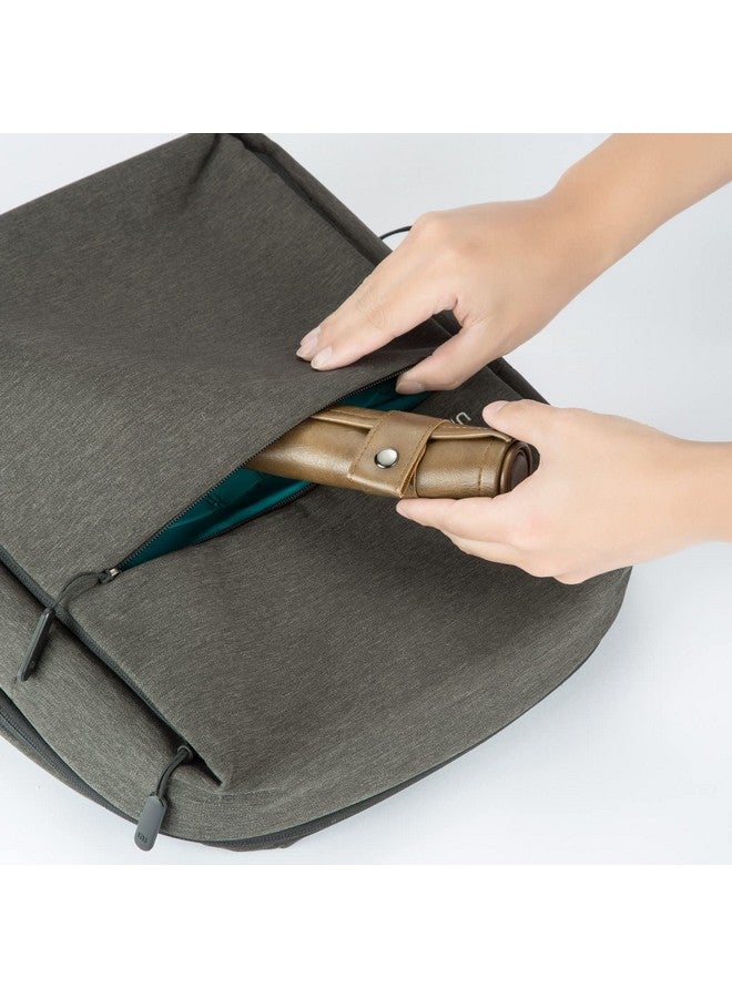 ROSELLE ROSELLE 2 in 1 Leather Dice Mat Dice Tray for DND Dice, Scroll Dice Tray and Rolling Mat with Zipper Holder, Compatible with DND D&D Dungeons & Dragons Game (Brown，Only Mat) - Image 5