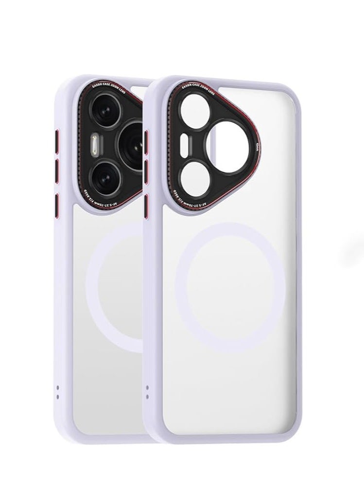 General - The matte case is suitable for HUAWEI Pura70 series skin-friendly and anti-drop magnetic phone cases, and is compatible with HUAWEI Pura70/70PRO/PRO+/70Ultra - Image 1