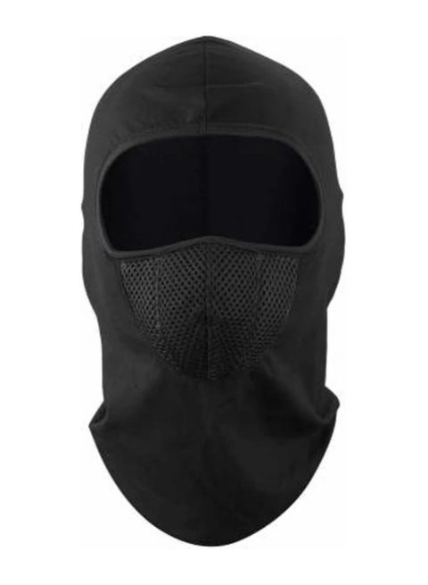 Outdoor Cycling Mask Fleece Warm Breathable Mask Cold Temperature Skiing Face Protection Headgear black