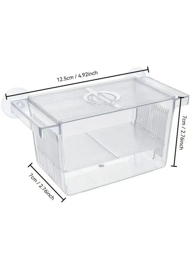 Medium Transparent Fish Breeding Tank With Suction Cup No Power Needed Easy Clean - Image 2