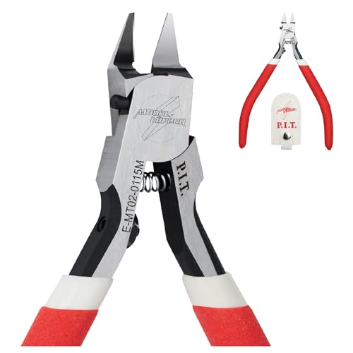 PIT P.I.T.4.8 INCH Model Nipper, Single Blade Gundam Nipper with Non-Slip Grip, Sprue Cutter Hobby Nippers,Model Kit Nippers for Plastic Gunpla Model Building - Image 1