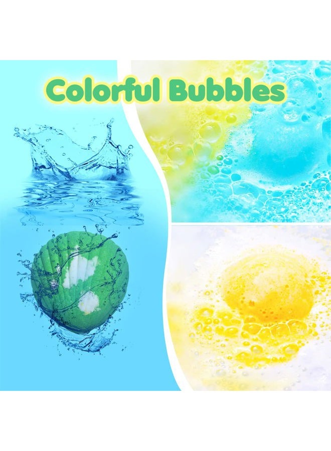 Santrela Bath Bombs for Kids with Surprise Toys Inside for Girls Boys - 12 Shell Kids Bath Bombs Gift Set, Handmade Bubble Bath Fizzes Bomb for Chrildren Birthday Christmas and Party Favor - Image 2