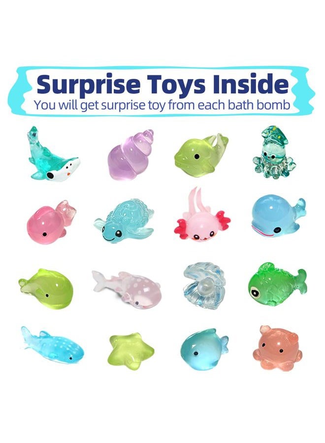 Santrela Bath Bombs for Kids with Surprise Toys Inside for Girls Boys - 12 Shell Kids Bath Bombs Gift Set, Handmade Bubble Bath Fizzes Bomb for Chrildren Birthday Christmas and Party Favor - Image 5