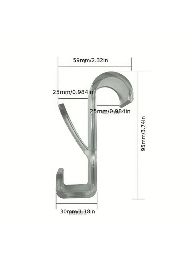 3pcs Black Bathroom Hanger Clips Heated Towel Radiator Rail Hook Holder Multifunction Drying Rack - Image 4