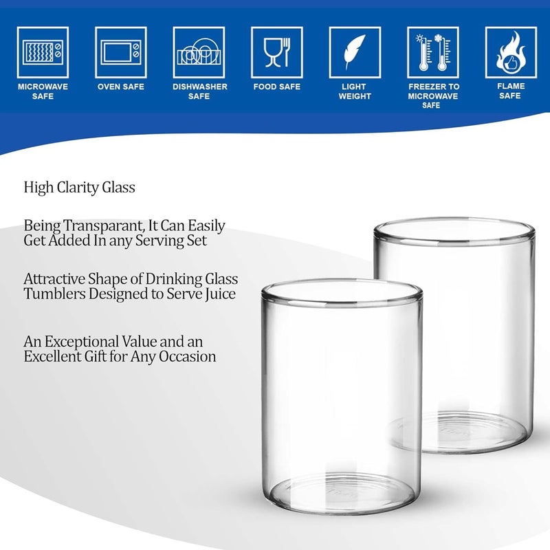 TREO Glass Tumbler - Set of 6, Transparent, 210Ml - Image 4