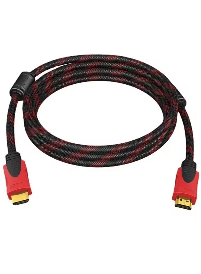 HDMI to HDMI cable 1.5mtr red/black  - Image 1