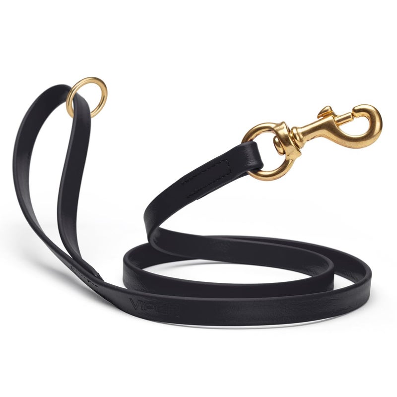Viper Biothane K9 Working Dog Leash Waterproof Lead for Tracking Training Schutzhund Odor-Proof Long Line with Solid Brass Snap for Puppy Medium and Large Dogs 6ft, Black - Image 1