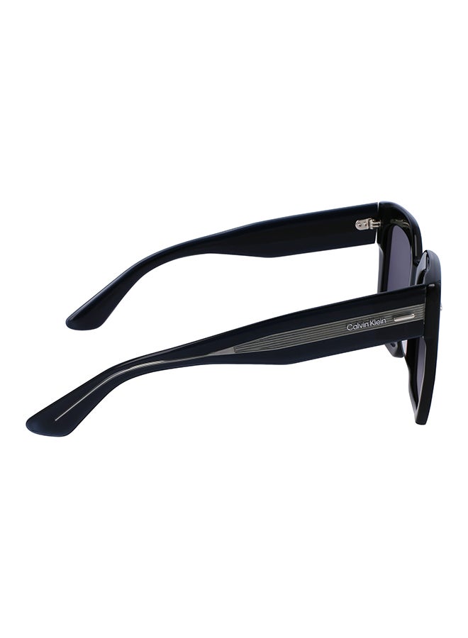 CALVIN KLEIN إطار كامل من الأسيتات نظارات شمسية كالفن كلاين Ck23508S N 5420 (001) أسود - Image 5