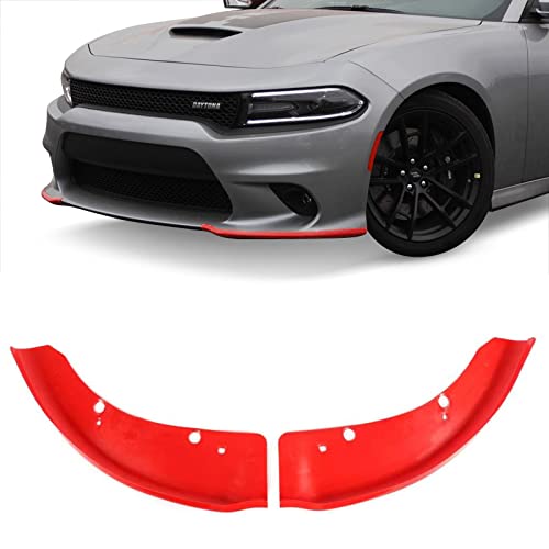 SPORTULI Front Bumper Lip Splitter Protector Replacement for 2015-2024 2025 Dodge Charger Scat Pack/SRT Models and 2019-2023 2024 GT/RT/SCAT Models - Image 1