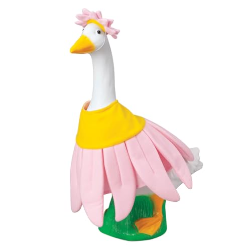 Fox Valley Traders Gaggleville Pink Daisy Baby Goose Outfit, Fits Baby 17" H Statue, by Fox Valley Traders - Image 1
