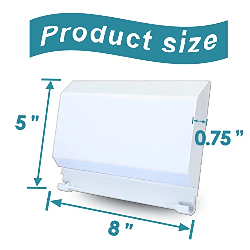 RM Romansk Romansk Pool Skimmer Flapper Door Replacement for Pentair 85001500 Admiral Skimmer S-20, Exact Vinyl Weir Gate Assembly, 8 x 1 x 5 Inches White Weir Gate Assembly, Flapper Assembly Pool Accessories - Image 3